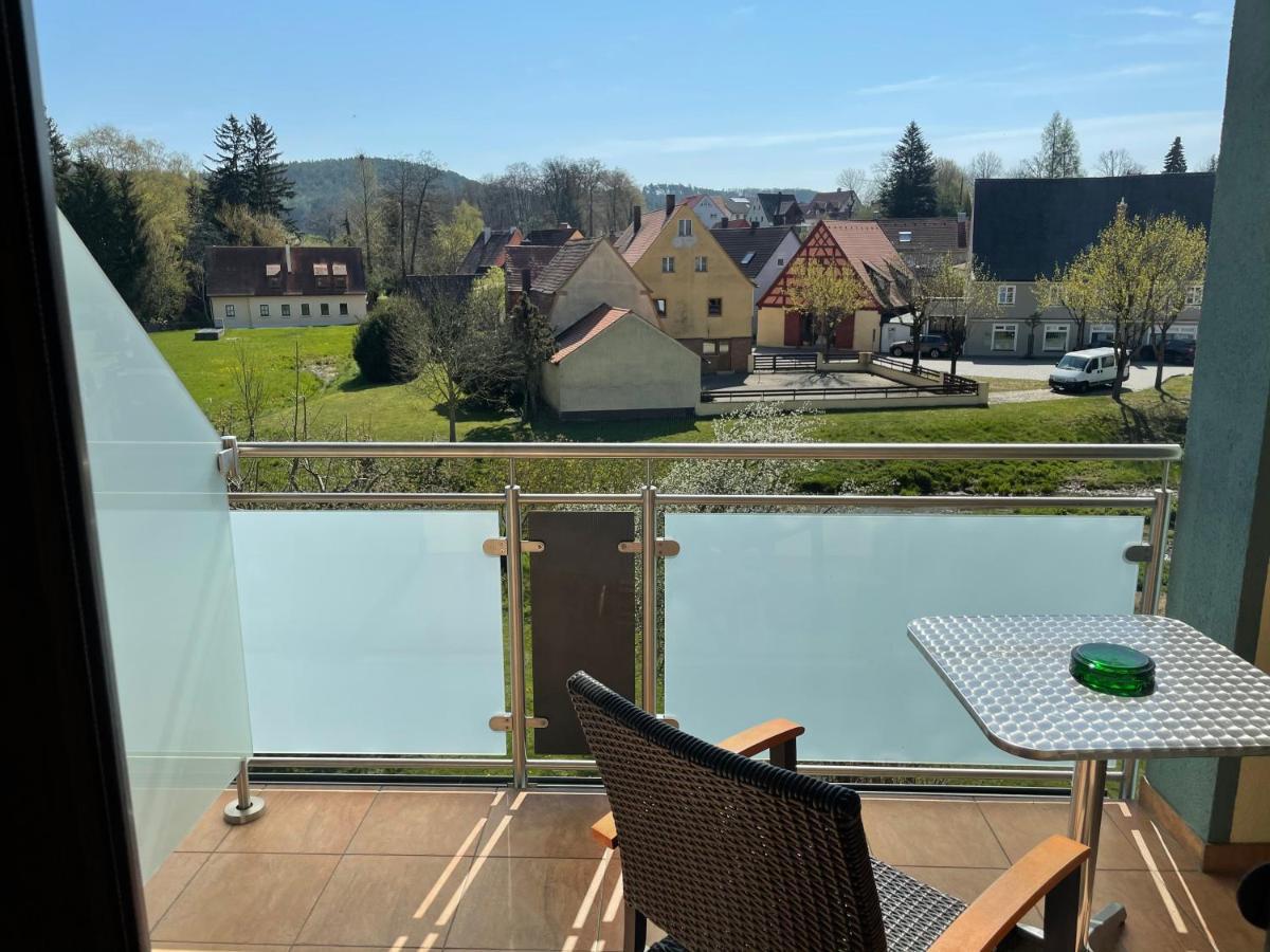 "Blauer Bock" - Hotel-Garni Pleinfeld Eksteriør bilde