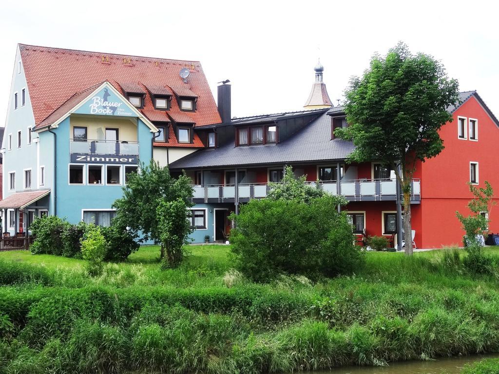 "Blauer Bock" - Hotel-Garni Pleinfeld Eksteriør bilde